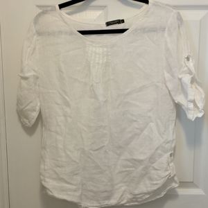 Linen top white SZ small